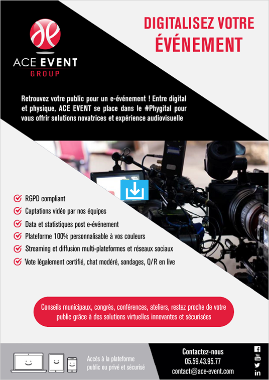 Brochure Ace Event événement digital